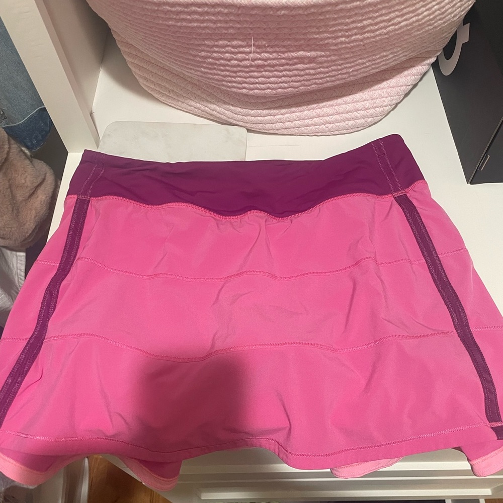 pink lulu lemon skirt